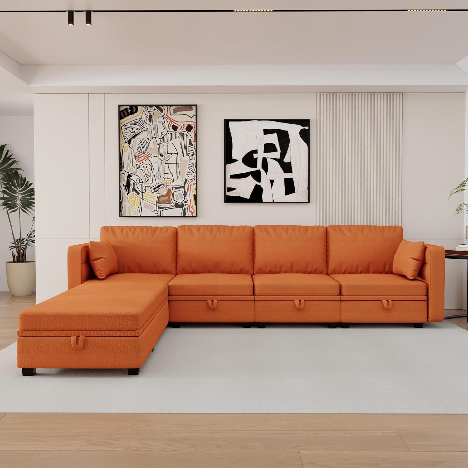 Modular Storage Sectional Sofa - Image 4
