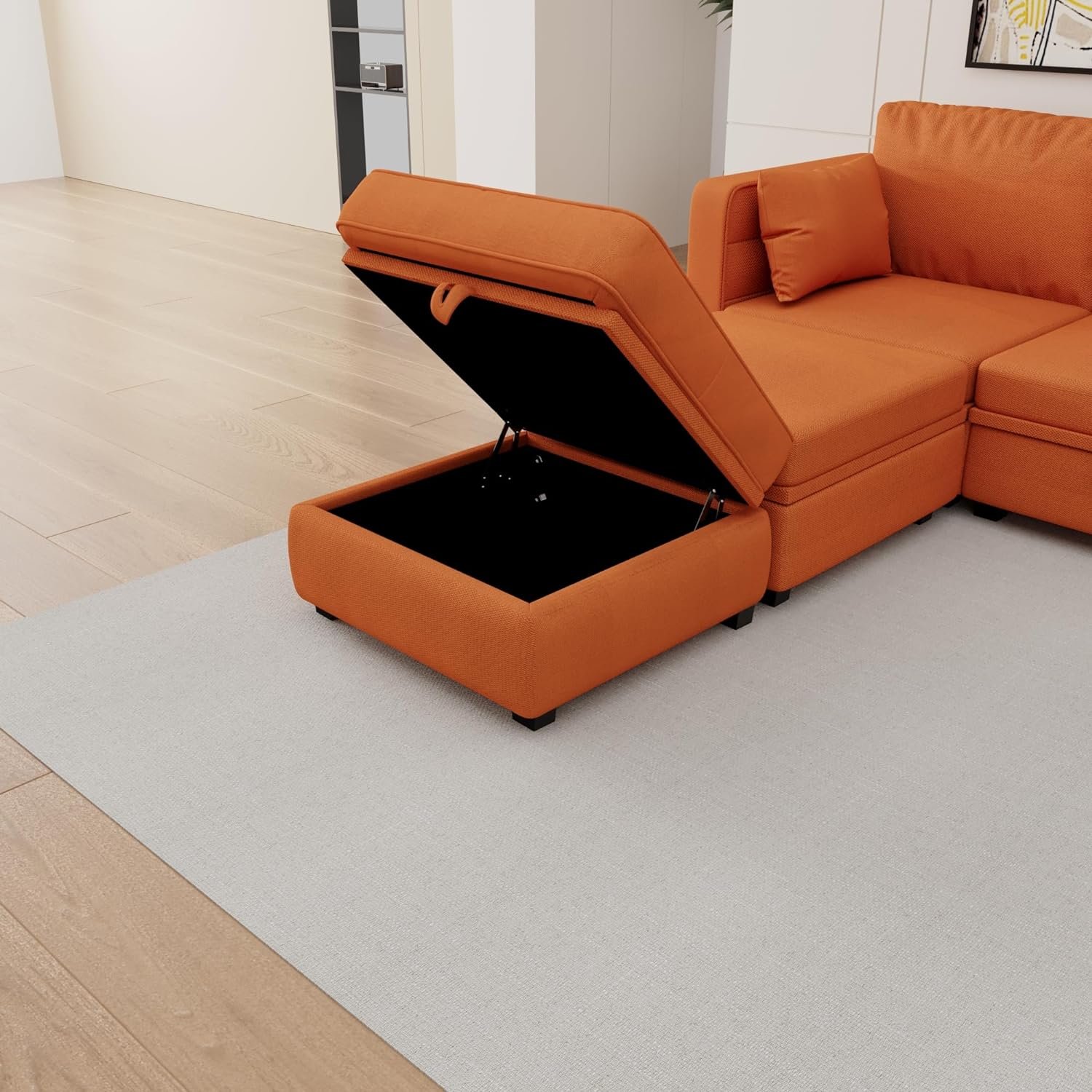 Modular Storage Sectional Sofa