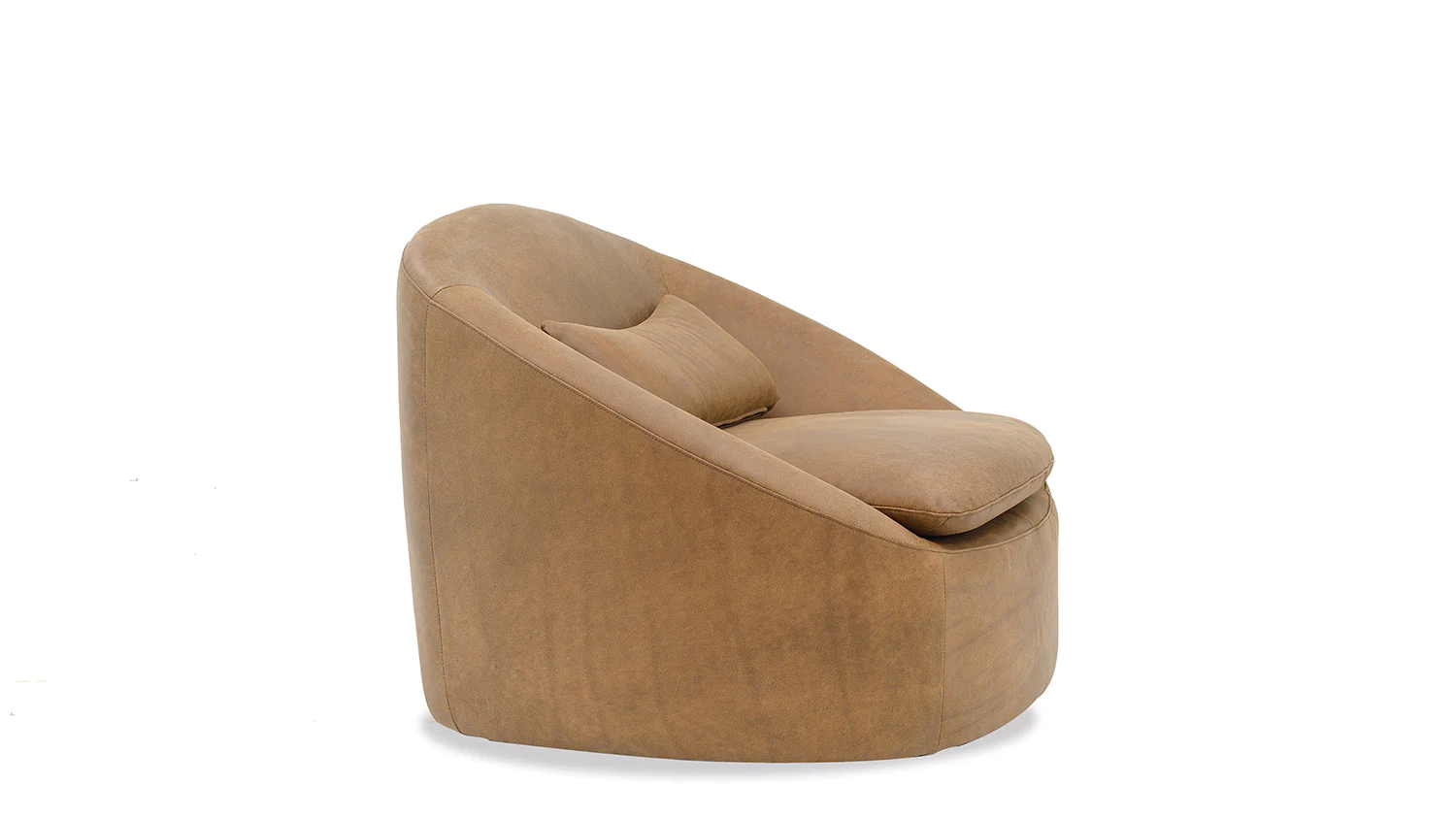 Ella Leather Swivel Chair - Image 3