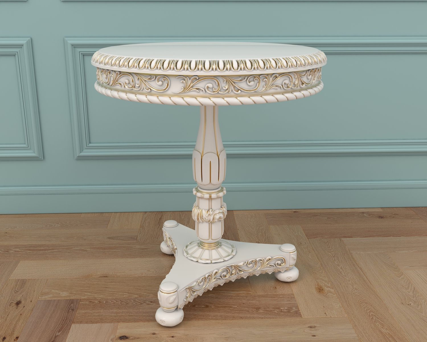 Classic armchair and table - Image 6