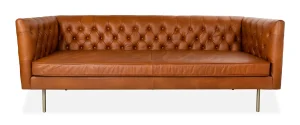 Eastside Oxford Spice Leather 3 Seater Sofa