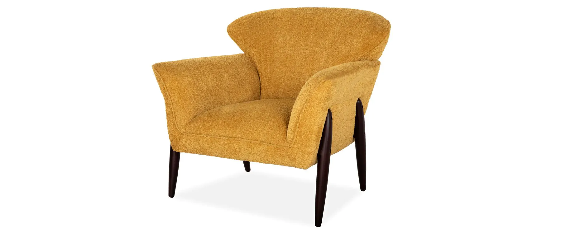 Bowl Yellow Fabric Armchair - Image 3