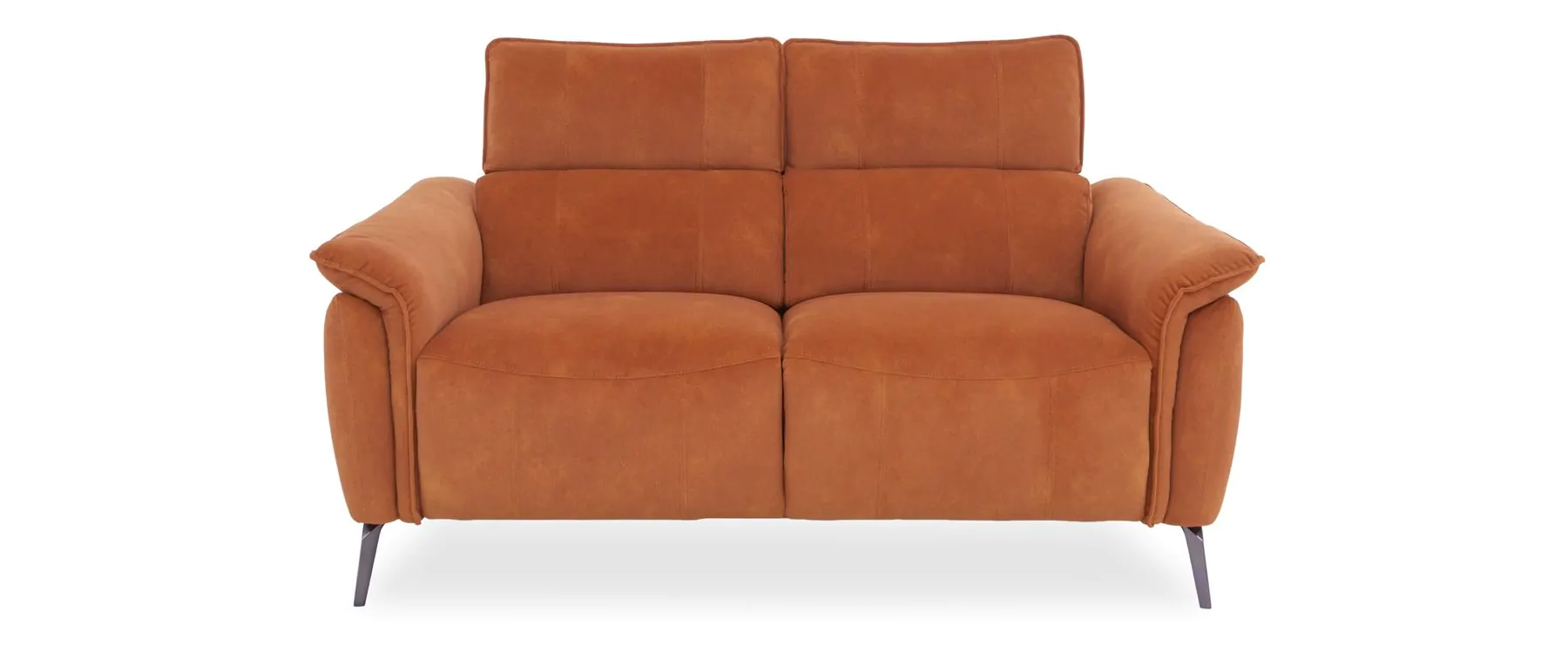 Truman Pumpkin Velvet 2 Seater Power Recliner