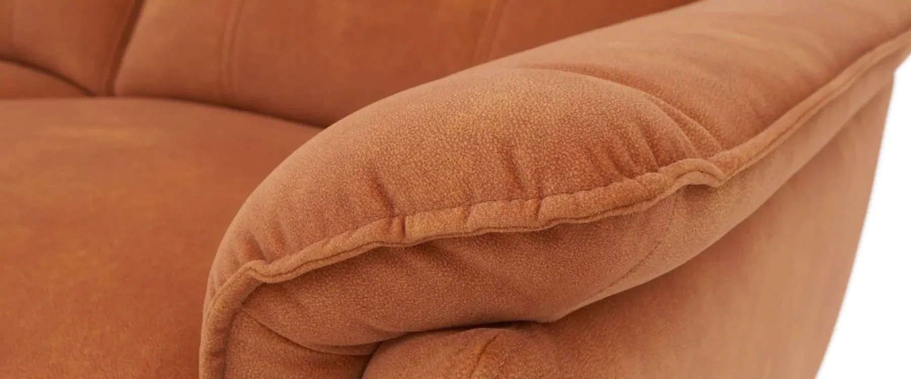 Truman Pumpkin Velvet 2 Seater Power Recliner - Image 2