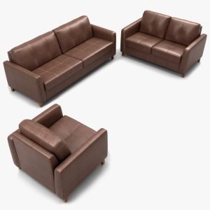 Leather Sofa Set